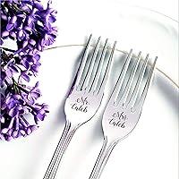 Algopix Similar Product 4 - Silver Engraved Wedding Forks