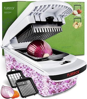 6-in-1 Vegetable Chopper Food Cutter Onion Slicer with Container