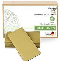 Algopix Similar Product 2 - SimuLinen Gold Linen Feel Disposable
