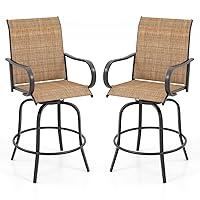 Algopix Similar Product 16 - Tangkula Outdoor Swivel Bar Stools Set