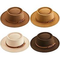 Algopix Similar Product 18 - 4 Pcs Fedora Hats for Women Vintage