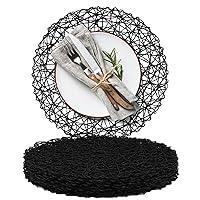 Algopix Similar Product 6 - AHHFSMEI Paper Braided Round Placemats