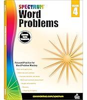 Algopix Similar Product 6 - Spectrum Math Word Problems Grade 4