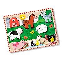 Algopix Similar Product 11 - Melissa  Doug Farm Wooden Chunky