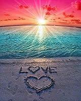Algopix Similar Product 16 - KTCLCATF Diamond Painting Beach by