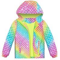 Algopix Similar Product 20 - OlyPegic Girls Rain Jacket Waterproof