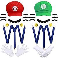 Algopix Similar Product 3 - Humairc Super Bros Hats Accessories Set