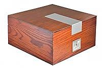 Algopix Similar Product 3 - La Cubana Solid Wood Oak Cigar Humidor