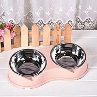 Algopix Similar Product 9 - AntiSlip Double Bowl for Dogs