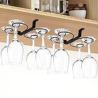 Algopix Similar Product 4 - 2pcs Wine Glass Holder Under Cabinet 