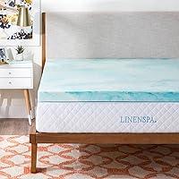 Algopix Similar Product 9 - LINENSPA 3 Inch Gel Swirl Memory Foam