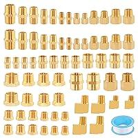 Algopix Similar Product 13 - Brass Pipe Fittings Assortment Kit