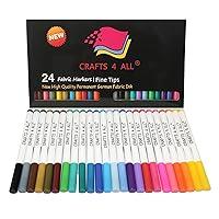 Algopix Similar Product 12 - Fabric Pens for Clothes  Pack of 24 No