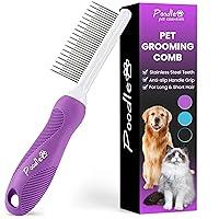 Algopix Similar Product 10 - Poodle Pet Detangling Pet Comb with
