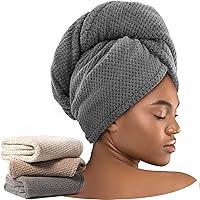 Algopix Similar Product 16 - Umisleep 3 Pack Microfiber Hair Towel