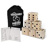 Algopix Similar Product 8 - Giant 35 Wooden Yard Dice with