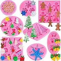 Algopix Similar Product 9 - Christmas Silicone Molds Snowflake