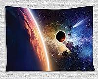 Algopix Similar Product 8 - Ambesonne Outer Space Tapestry Comet
