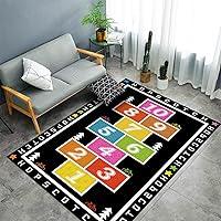 Algopix Similar Product 4 - Sejiarep Colorful Hopscotch Rug for