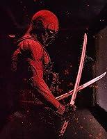 Algopix Similar Product 11 - Deadpool Metal Poster splatter spray