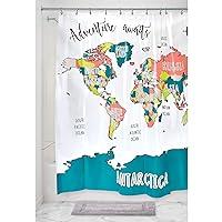 Algopix Similar Product 10 - iDesign Plastic World Map Shower