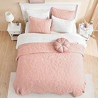 Algopix Similar Product 8 - SHALALA NEW YORK Light Pink Quilt Set