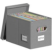 Algopix Similar Product 18 - DYWMM Hanging File Filing Box with Lid