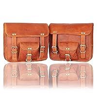 Algopix Similar Product 11 - 2 Side Brown Leather Pouch by Leather