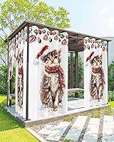 Algopix Similar Product 13 - Outdoor Curtains for Patio Christmas