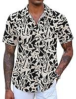 Algopix Similar Product 6 - COOFANDY Mens Hawaiian Shirts Short