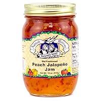 Algopix Similar Product 3 - Amish Wedding Peach Jalapeno Jam 18oz