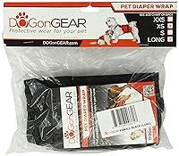 Algopix Similar Product 17 - Dog Diaper Wrap XSMALL (LONG) BLACK
