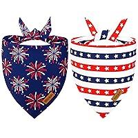 Algopix Similar Product 13 - THLOH Holiday Dog Bandanas 2 Pack 