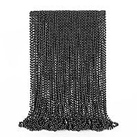 Algopix Similar Product 19 - 50PCS Bead Necklace Black Mardi Gras