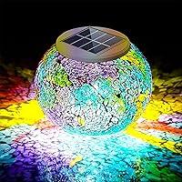 Algopix Similar Product 17 - Pandawill Color Changing Mosaic Solar