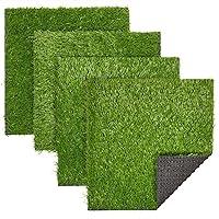 Algopix Similar Product 2 - Juvale 4Pack NonSlip Artificial Grass