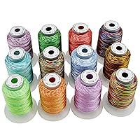 Algopix Similar Product 18 - New brothread 12 Colors Variegated