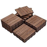 Algopix Similar Product 18 - Yaheetech 27PCS Interlocking Patio Deck