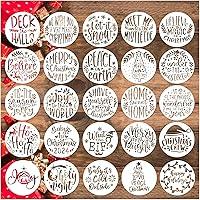 Algopix Similar Product 15 - Small Christmas Stencils for Painting