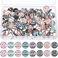 Algopix Similar Product 17 - TecUnite 80 Pcs Creative Fashion Push