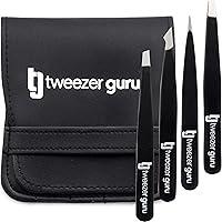 Algopix Similar Product 13 - Tweezer Guru Eyebrow Tweezer Set