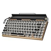 Algopix Similar Product 9 - Retro Typewriter Keyboard Wireless