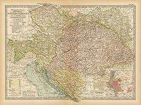 Algopix Similar Product 10 - Historic Pictoric Map  Austria 