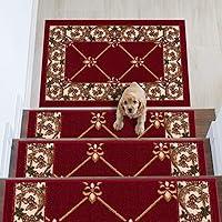 Algopix Similar Product 8 - Stair Treads Fleur De Lis Floral Design