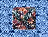 Algopix Similar Product 12 - Hummingbird with Flowers Magnetic