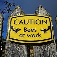 Algopix Similar Product 10 - Beekeeping Warning Sign Caution Bees at