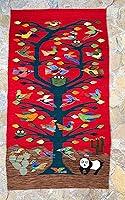 Algopix Similar Product 18 - Tree of Life Hand Woven Red Rug 32x56