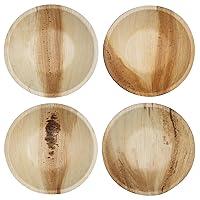 Algopix Similar Product 9 - Natural Palm Leaf Round Bowls Pack Of