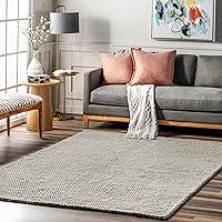 Algopix Similar Product 15 - nuLOOM 6 Square Penelope Wool Braided