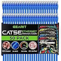 Algopix Similar Product 17 - GearIT 50Pack Cat5e Ethernet Patch